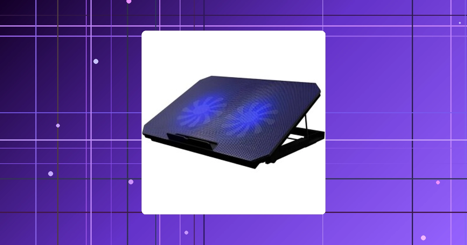 Suporte Para Notebook Com Cooler Duplo Silencioso 8 Níveis de Ajuste Ergonômico Saída USB Adicional e Iluminação Interna Base Para Notebook Até 17 Pol em promoção