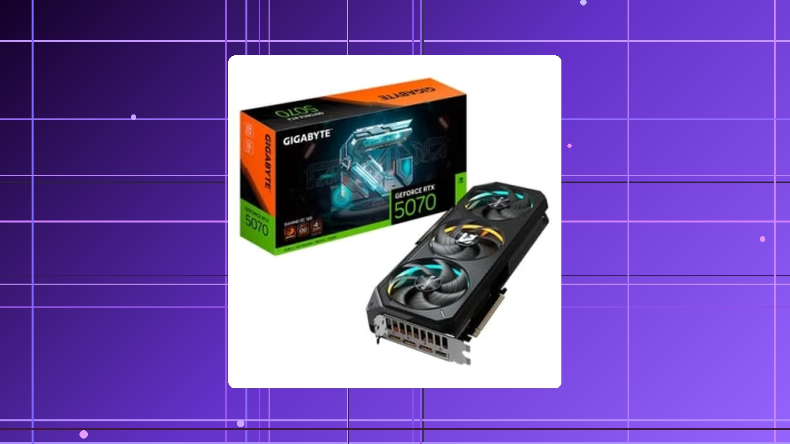 Placa de Vídeo Gigabyte RTX 5070 GAMING OC 12G NVIDIA GeForce 12GB GDDR7 192bits RGB DLSS Ray Tracing - 9VN5070GO-00-G10 em promoção