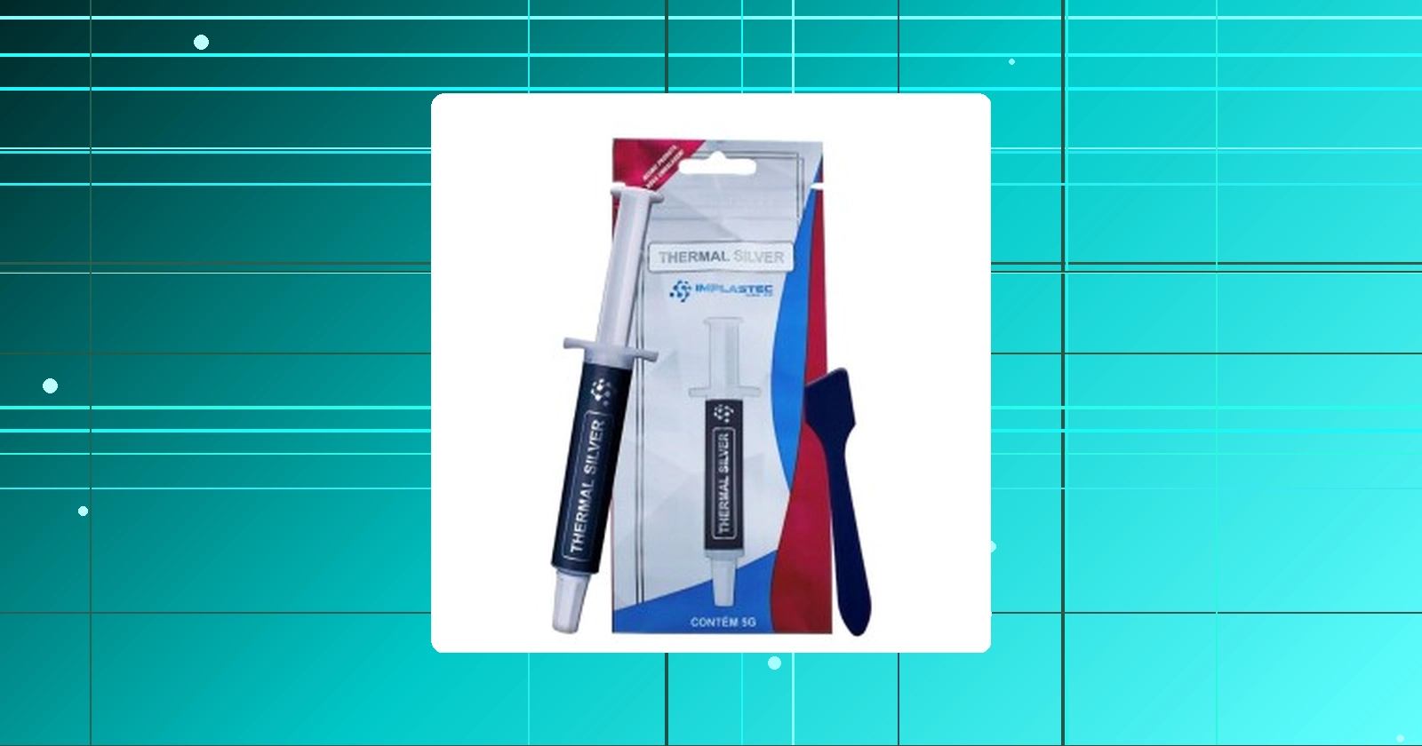 Pasta Térmica Thermal Silver Seringa 5G Prata Implastec