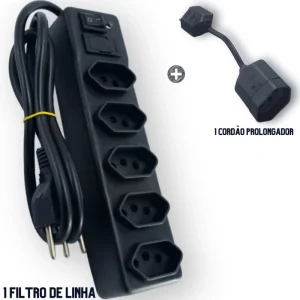 Filtro de linha + Cordão Prolongador para PC Gamer