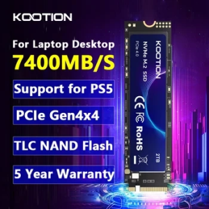 KOOTION X16Plus SSD NVMe M2 1TB 2TB 512GB Disco rígido de estado sólido interno PCIe 4.0x4 2280 SSD M.2 Drive para PS5