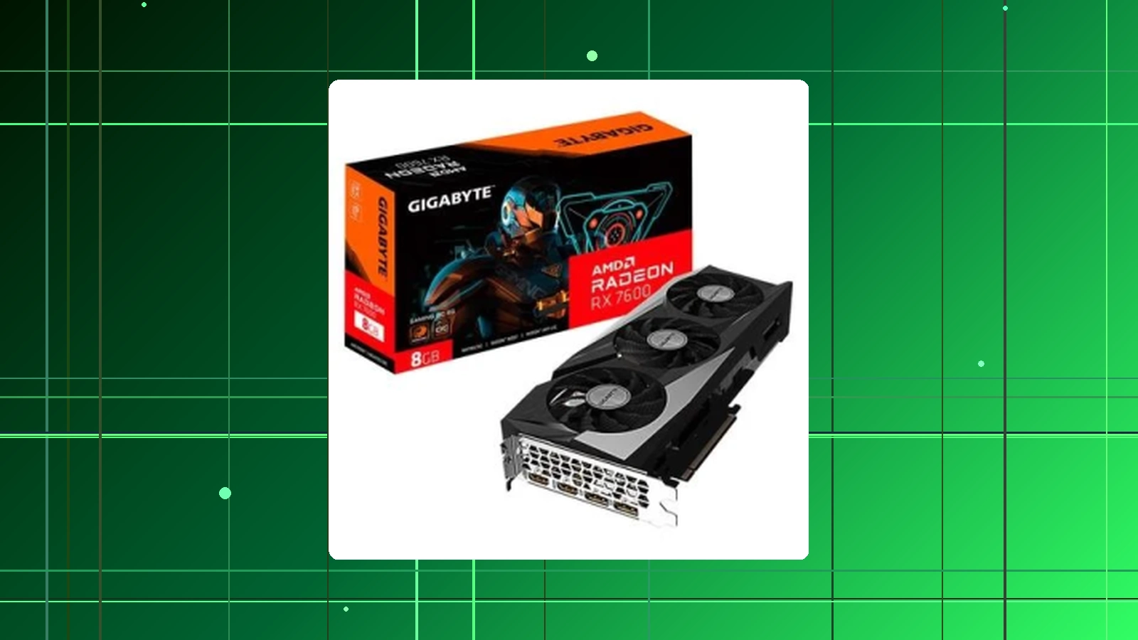 Placa de Vídeo RX 7600 GAMING OC 8G AMD Radeon Gigabyte 8GB GDDR6 128bits RGB - GV-R76GAMING OC-8GD em promoção