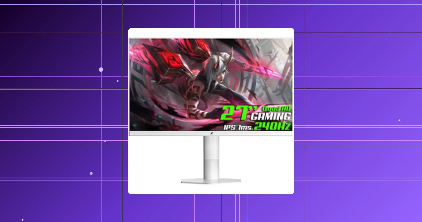 Monitor Gamer SuperFrame Orbit Plus 27" QHD 240Hz IPS 1ms 115% sRGB FreeSyncGSync Suporte Articulado HDMIDP - SFOFW-27240-QHD-PRO