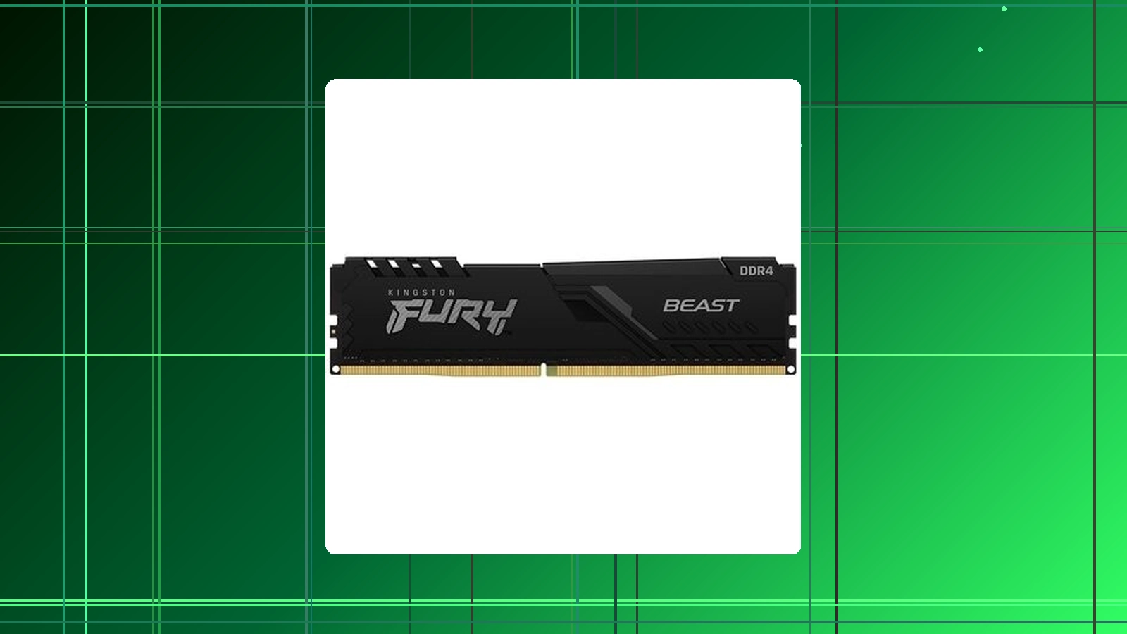 Memoria RAM Kingston Fury Beast 8GB 3200MTs DDR4 CL16 DIMM Preto - KF432C16BB8WP em promoção