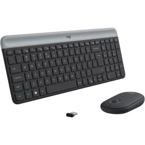 Combo Teclado e Mouse sem fio Logitech MK470 com Design Slim Digitação e Clique Silencioso Conexão USB e Pilhas Inc