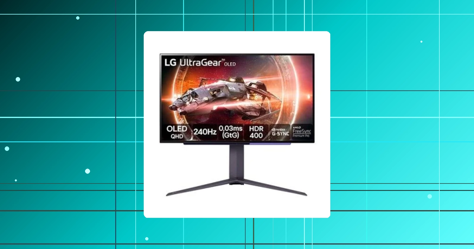 Monitor Gamer LG UltraGear OLED 27" QHD 240Hz 0.03ms FreeSync Premium Pro G-Sync HDR400 - 27GS95QE-B