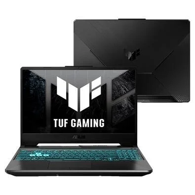 Notebook Gamer ASUS TUF Gaming A15 AMD RYZEN 7 7435HS 8GB RAM 512GB SSD RTX 2050 KeepOS 15,6" FHD Preto Grafite - FA506N