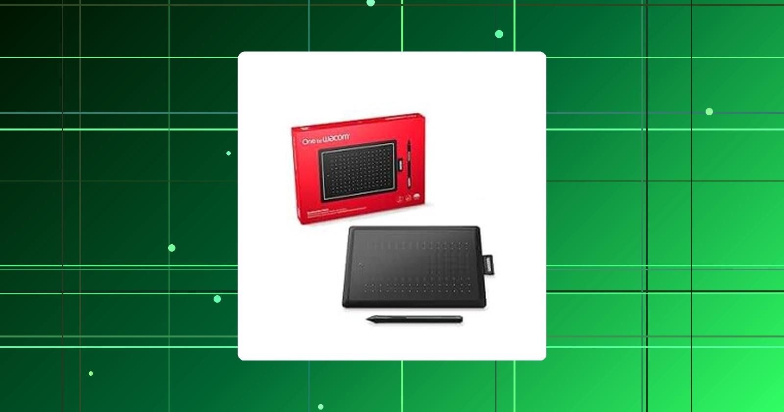 Mesa Digitalizadora One By Wacom CTL472 Pequena Pen LP-190K Preto e Vermelho