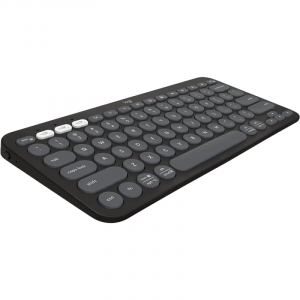 Teclado Sem Fio Logitech Bluetooth e USB Pebble Keys 2 K380s EasySwitch e Pilha Inclusa