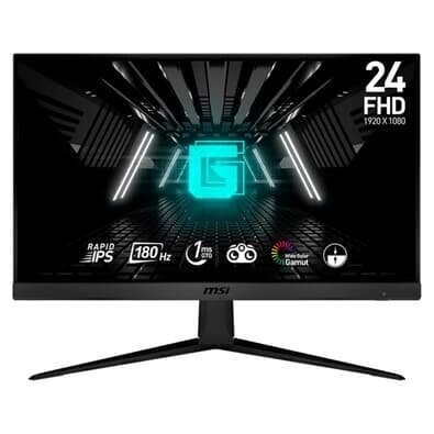 Monitor Gamer MSI G2412F 24" FHD Tela Flat 180hz IPS 1ms DP e HDMI Anti-reflexo Preto - 9S6-3BB91T-002